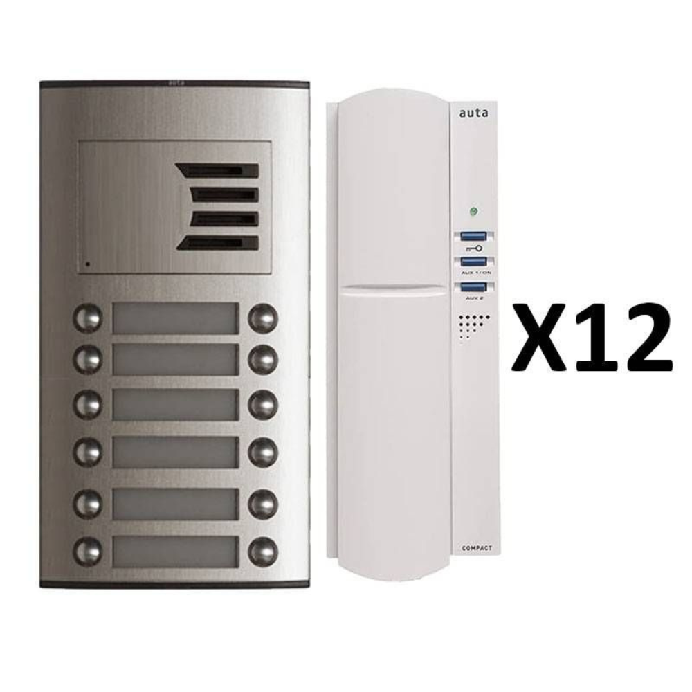Auta Intercom 12 Lines-Audio Intercom-749712 Home Intercom for Secure ...