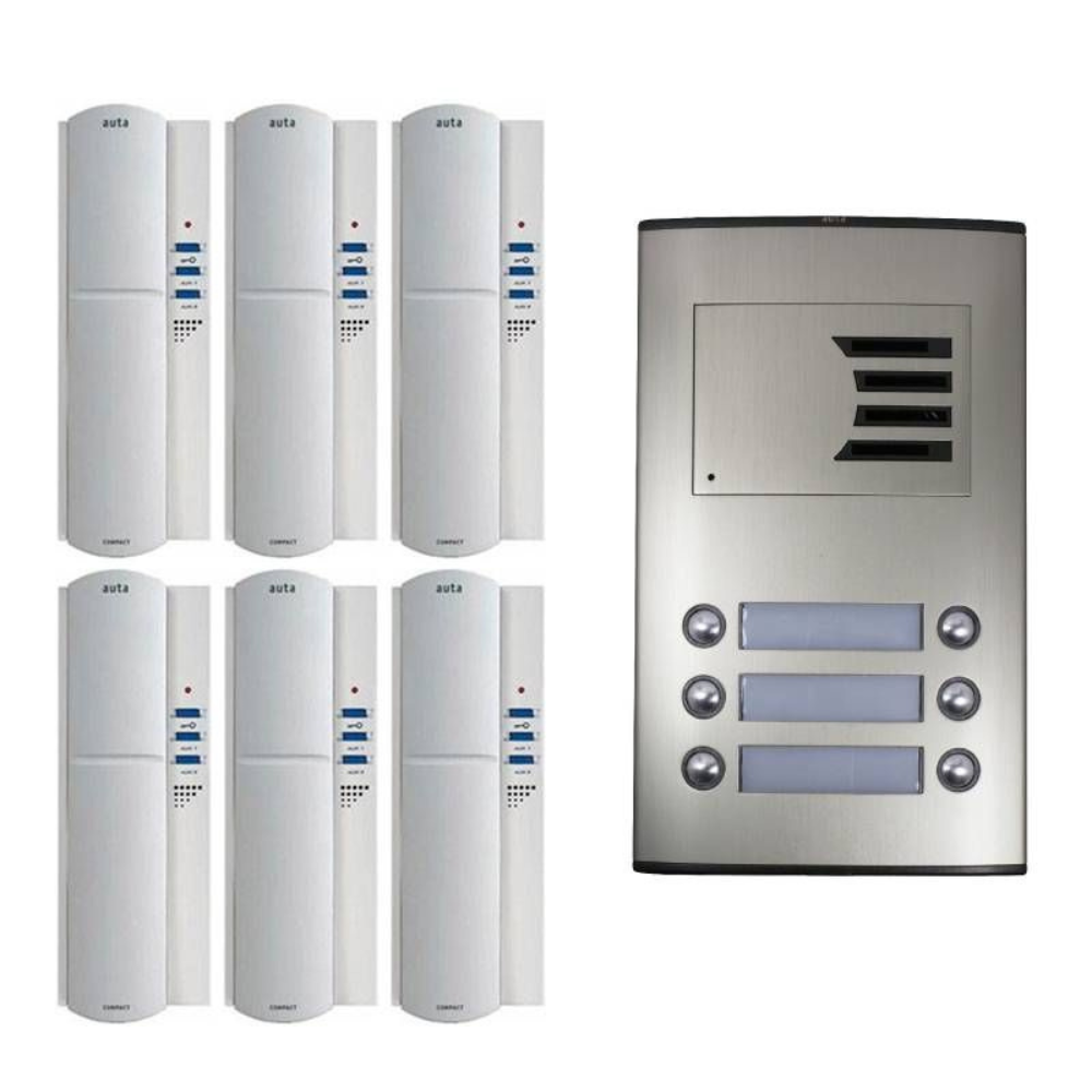 Auta Intercom, 6 Lines, Audio Intercom, 749706| Home Intercom for ...