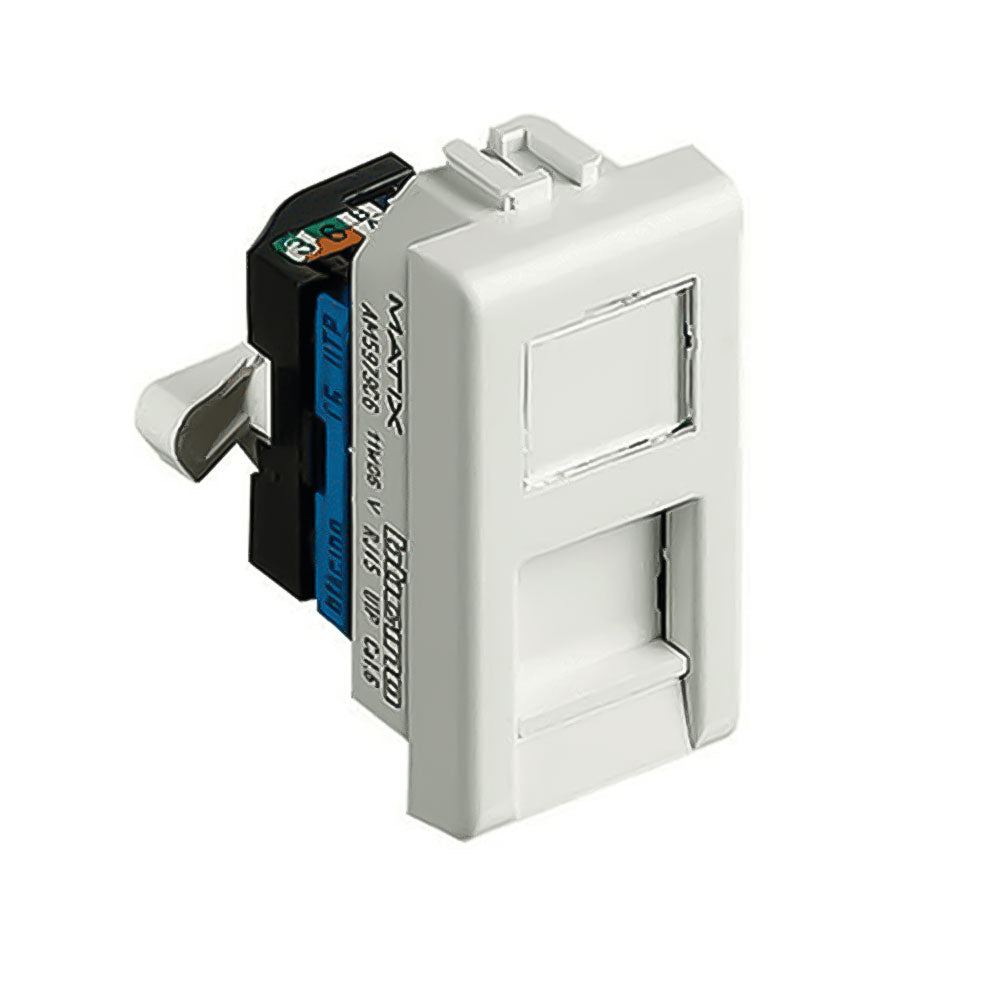 Bticino, Matix Edge, RJ45, Network Connector UTP, Cat6, White | Safe ...