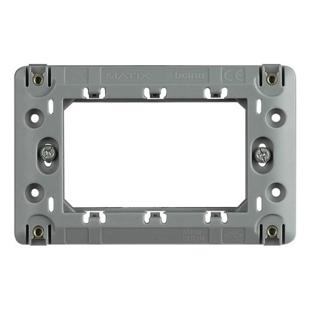 Bticino, Matix Edge, Support Frame, 3 Modules, AE4703 | Support Stylish ...