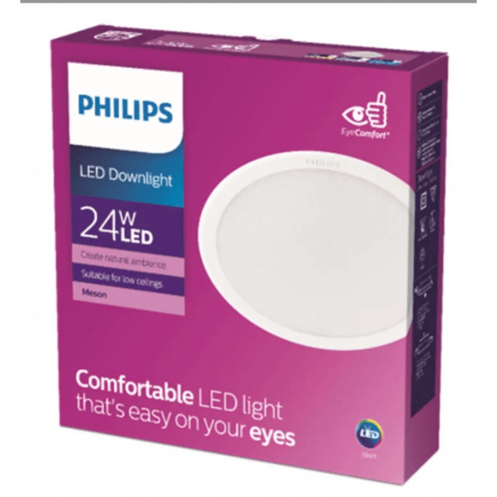 Philips Meson Recessed LED Spotlight 24W 4000K Cool White | Focused ...