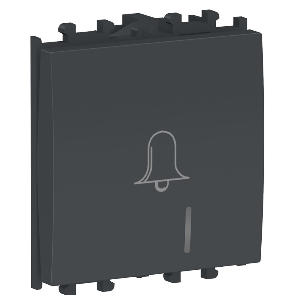 Schneider Easy Styl 2 modules Bell Push-button - Black LMR1402003 High ...