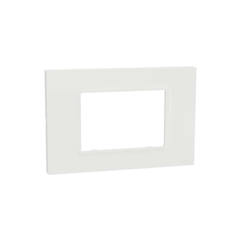 Schneider Miluz, White Cover Frame, 3 Modules, M3TB03_WE | Stylish and ...