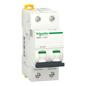 Schneider Electric, MCB Acti9, iK60N, 2P 25A, 6K, A9K24225