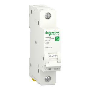 Resi9, 1P 20A, 4.5k, Schneider Electric, MCB-R9F32120