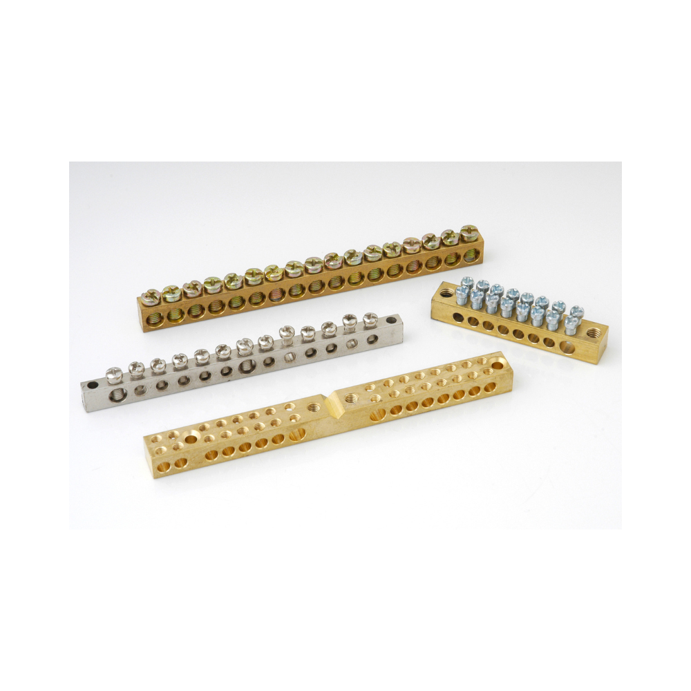 Earth Bar 20 line Brass Brackets | Secure Earth Bar for Electrical ...